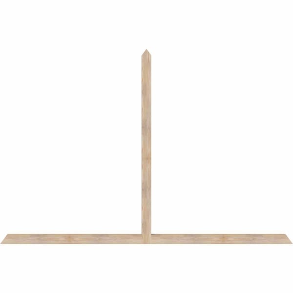 Ekena Millwork Portland Smooth Timber Gable Bracket, Douglas Fir, 108"W x 72"H x 3 1/2"D x 3 1/2"F, 16/12 Pitch GBW108X72X0404POR00SDF - main